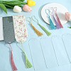 DIY Bookmark Making Kits. with Transparent Acrylic & Polyester Tassel Decoration DIY-SP0001-92B-4