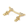 Brass Pave Cubic Zirconia Pendants KK-M287-06G-C-2