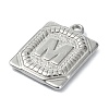 Anti-Tarnish 304 Stainless Steel Pendants STAS-U033-01P-M-2
