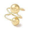 Brass Open Cuff Ring RJEW-Q778-50G-1