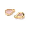 Brass Crushed Ice Cut Cubic Zirconia Pendants KK-D024-26B-G-2