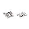Antique Silver Plated Tibetan Style Butterfly Slide Charms X-TIBE-4818-AS-FF-2
