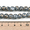 Baking Paint Glass Beads Strands DGLA-N010-8mm-09-4
