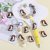 10Pcs Food Grade Eco-Friendly Silicone Focal Beads SIL-SZ0001-89A-4
