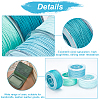   4 Rolls 4 Colors Round Waxed Polyester Cord YC-PH0002-38B-4