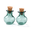 Round Glass Cork Bottles Ornament GLAA-D002-03C-1