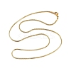 2MM 304 Stainless Steel Square Snake Chain Necklaces for Women NJEW-B131-01B-G-4