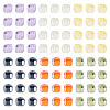 240Pcs 6 Colors Cubic Zirconia Bead ZIRC-TA0001-27-3