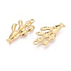 304 Stainless Steel Cactus Pendants STAS-T067-47G-2