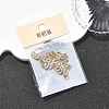 SHEGRACE Brass Micro Pave Clear Cubic Zirconia Pendants XGRQ29326-394G-S-6
