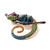 Alloy Enamel Brooches X1-JEWB-P012-06B-3