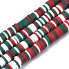 Handmade Polymer Clay Beads Strands CLAY-TAC0001-07B-1