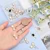 24Pcs 6 Styles Alloy Resin Pendants & Alloy Glass Pendants FIND-CA0007-40-3