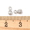 Real Platinum Plated Rhodium Plated 925 Sterling Silver Charms STER-K176-03D-P-4