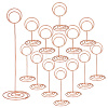 24Pcs 3 Styles Alloy Spiral Round Name Card Holder AJEW-GA0005-89RG-1