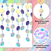 Irridescent PVC Glitter Circle Dots Garland HJEW-WH0036-37-3