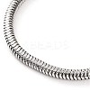 304 Stainless Steel Round Snake Chain Necklaces for Women NJEW-G140-13GP-2