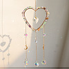 Fluorite Crystal Glass Sun Catcher Pendant PW-WG1FEFC-04-1