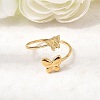 304 Stainless Steel Cuff Rings for Women LS-RJEW-K312-03G-2