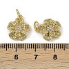 Brass Micro Pave Cubic Zirconia Pendants KK-I358-063G-F-3