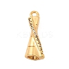 Brass Micro Pave Cubic Zirconia Pendants KK-C117-12G-I-1