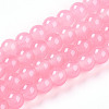 Baking Paint Imitation Jade Glass Round Bead Strands DGLA-Q021-6mm-03-1