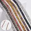 5 Yards Self Adhesive Resin Rhinestone Tape DIY-SP0002-49F-6