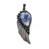 Natural Blue Spot Jasper Big Pendants G-G112-02AS-11-1