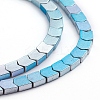 Electroplated Non-magnetic Synthetic Hematite Beads Strands G-L562-01-2