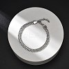 304 Stainless Steel Chains Bracelets BJEW-U017-02P-2