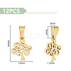 12Pcs 304 Stainless Steel Pendants STAS-UN0054-33-3
