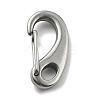 304 Stainless Steel Push Gate Snap Keychain Clasp Findings STAS-B082-04A-P-1