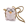 Cute Gesso Swinging Pig Pendant Decorations HJEW-A008-01C-1