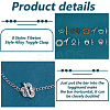 48pcs 8 styles Tibetan Style Alloy Toggle Clasp Rhinestone Settings FIND-PH0020-10-4