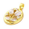 Brass Micro Pave Cubic Zirconia Pendants LS-KK-A232-10G-2