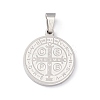 Non-Tarnish 304 Stainless Steel Pendants STAS-C057-01P-2