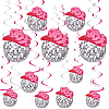 Paper Disco Ball Spiral Hanging Streamer DIY-WH20011-36-1