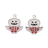 Halloween Theme Rack Plating Luminous Alloy Enamel Pendants ENAM-N056-232P-3