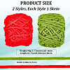 2 Skeins 2 Colors Polyester Yarn OCOR-CY0002-63B-2