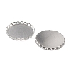 Non-Tarnish 316 Surgical Stainless Steel Cabochon Tray Settings X-STAS-I187-01D-P-3