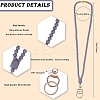 Silicone Beaded ID Card Neck Straps NJEW-SW00025-08-2