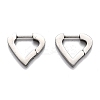 Tarnish Resistant 304 Stainless Steel Huggie Hoop Earrings STAS-J033-16P-1