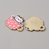 Alloy Enamel Pendants ENAM-WH0061-30D-2