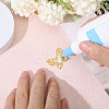 5 Styles Butterfly Zinc Alloy Open Back Bezel Pendants FIND-CA0009-52G-4