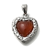 Natural Carnelian(Dyed & Heated) Pendants KK-K388-03P-1