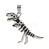 304 Stainless Steel Pendants STAS-D207-04AS-1
