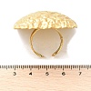 Textured Square 304 Stainless Steel Open Cuff Rings for Women RJEW-U039-04G-5