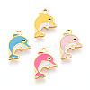 304 Stainless Steel Enamel Charms STAS-T065-50G-1
