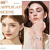 32Pcs 8 Colors Alloy Enamel Pendants ENAM-SC0004-87-5