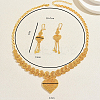 Elegant Alloy Hollow Heart Tassel Earrings & Necklaces for Women TJ4371-2